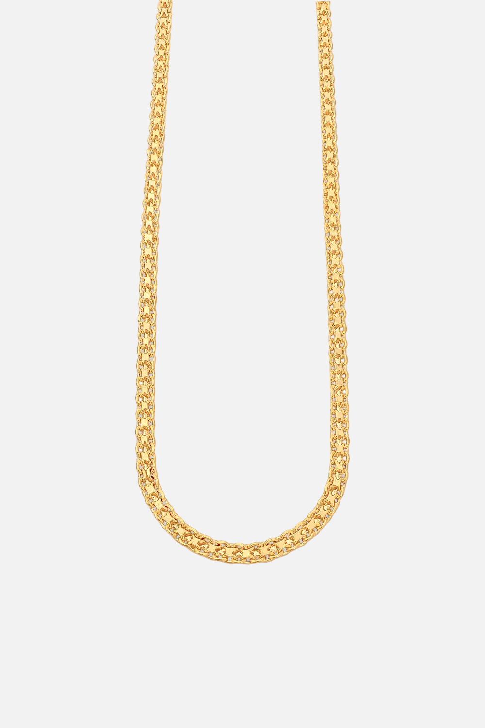 Juego Cadena + Pulsera Tejido Chino Gruesa
