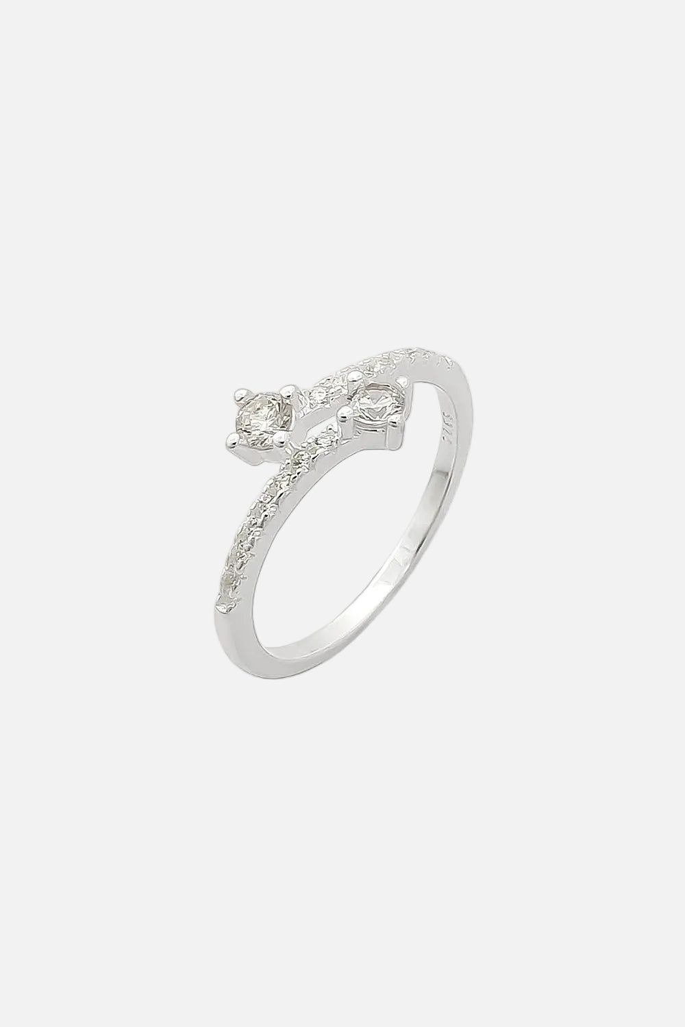 Anillo Doble Circon