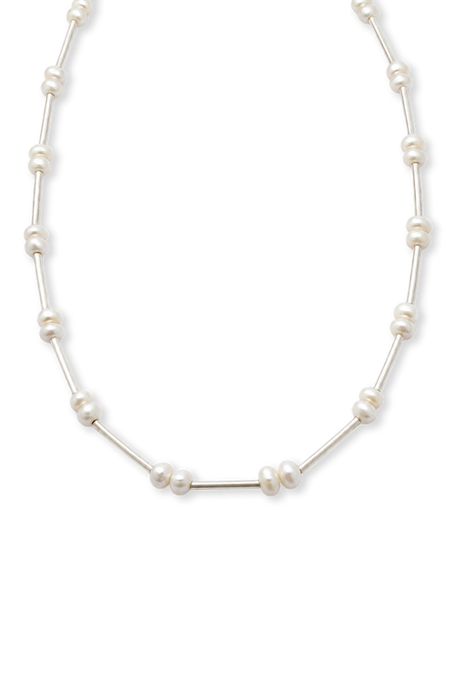 Cargar la imagen 1 en la vista de la galería. COLLAR TUBO Y PERLAS