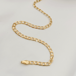 PULSERA EN ORO LAMINADO TEJIDO CUBANO 24CM