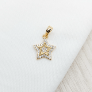 DIJE DE ESTRELLA EN ORO LAMINADO